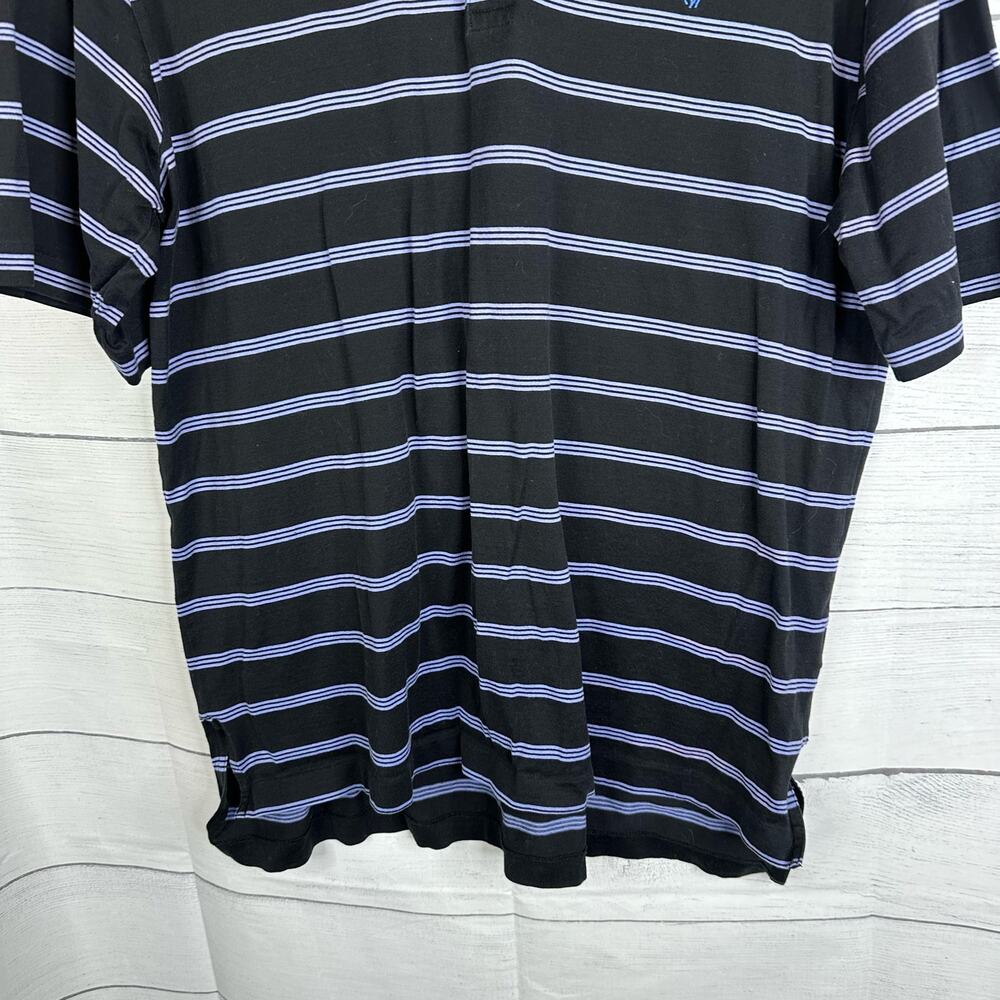 Polo Ralph Lauren Golf Mens size Medium Striped Short Sleeve Polo Shirt Blue - Picture 4 of 9